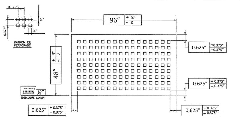 Steel Perforated Panel 119263