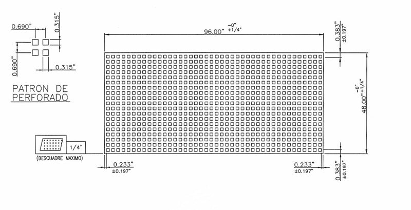 Steel Perforated Panel 117330