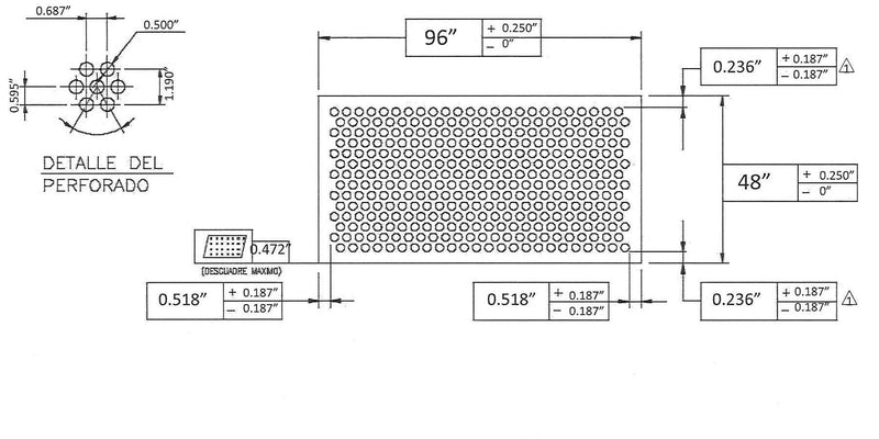 Steel Perforated Panel 117329