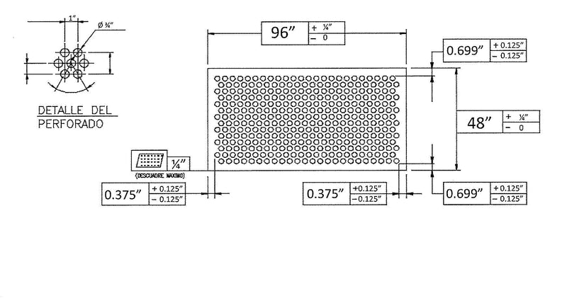Steel Perforated Panel 124833
