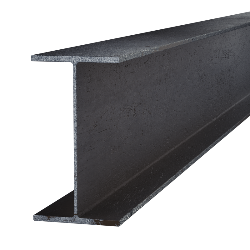 Black Steel Wide Flange Beam