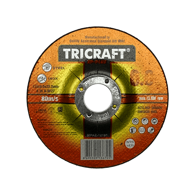 Tricraft Metal/Stainless Grinding Disc - Steel and Pipes Inc.