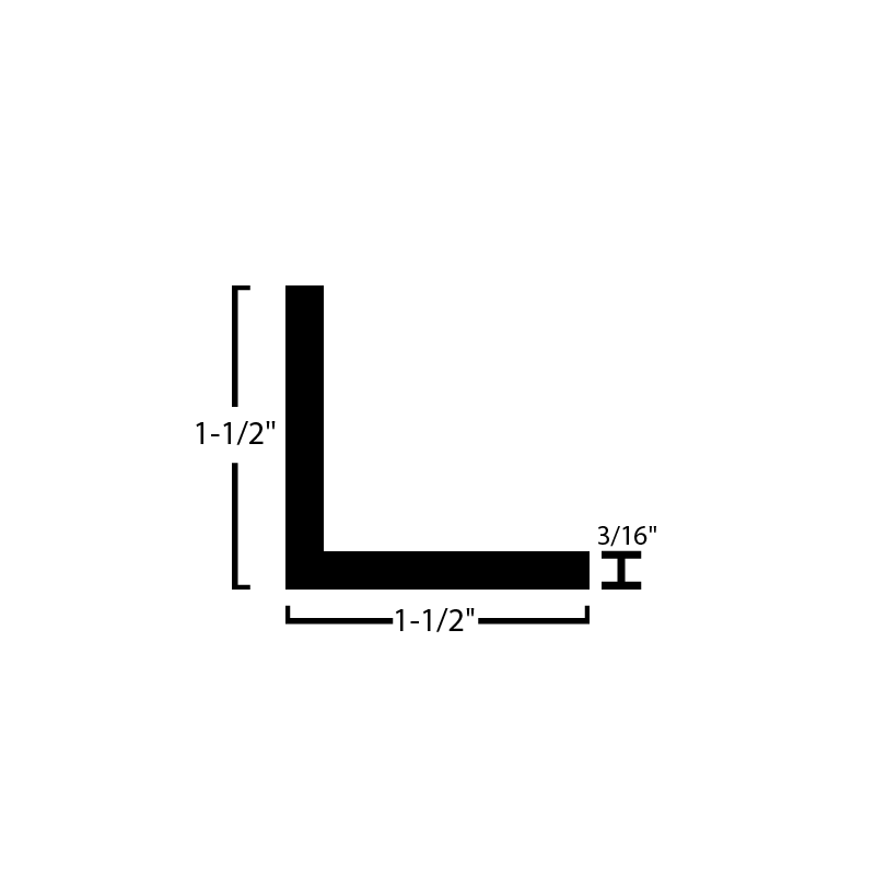 Black Steel Angle