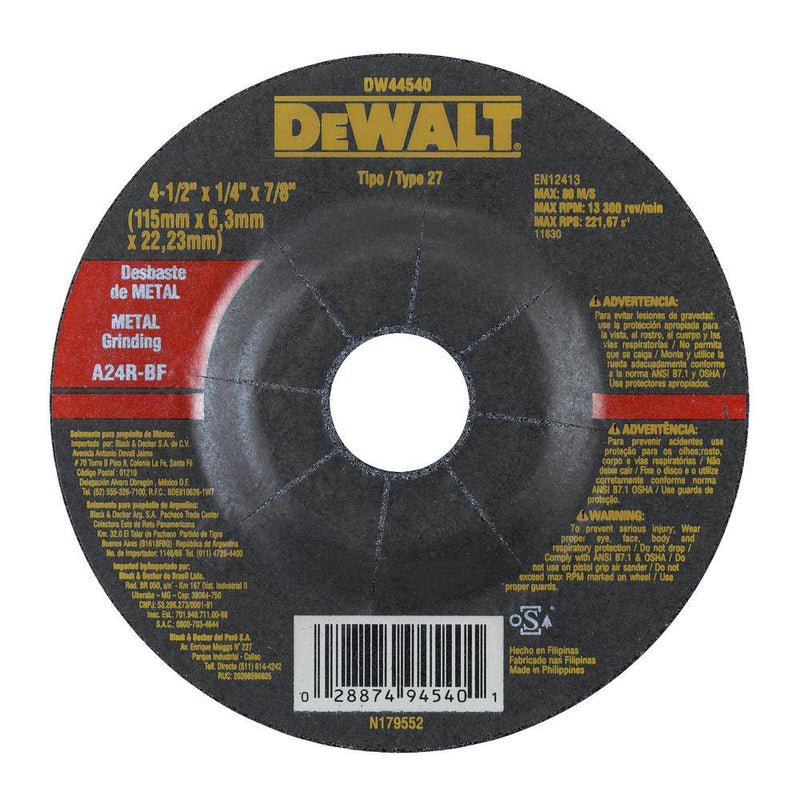 Dewalt Metal Grinding Disc - Steel and Pipes Inc.