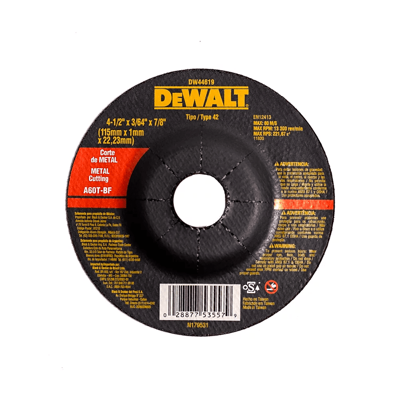 Dewalt Cutting Disc - Steel and Pipes Inc.