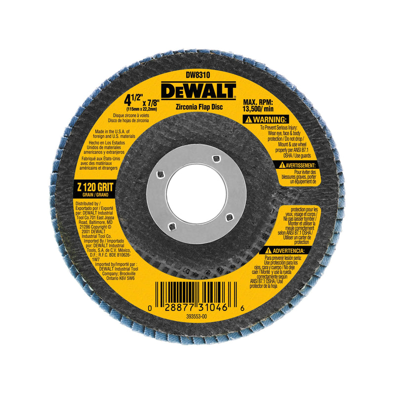 Dewalt Zirconia Flap Disc - Steel and Pipes Inc.
