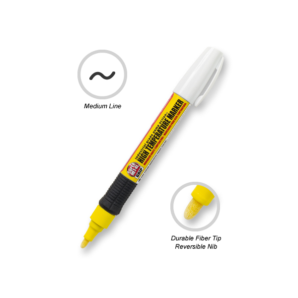 Super MET-AL Oil-Base Yellow Marker