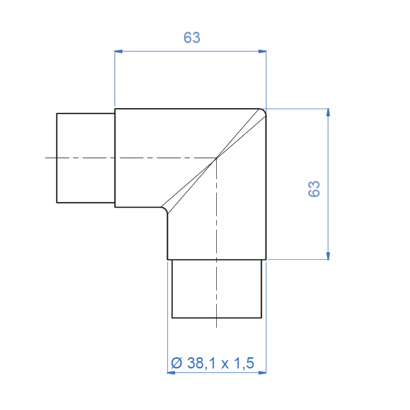 Inox® 90° Agle Elbow