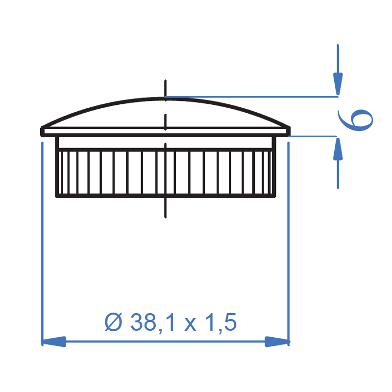 Inox® Round End Cap
