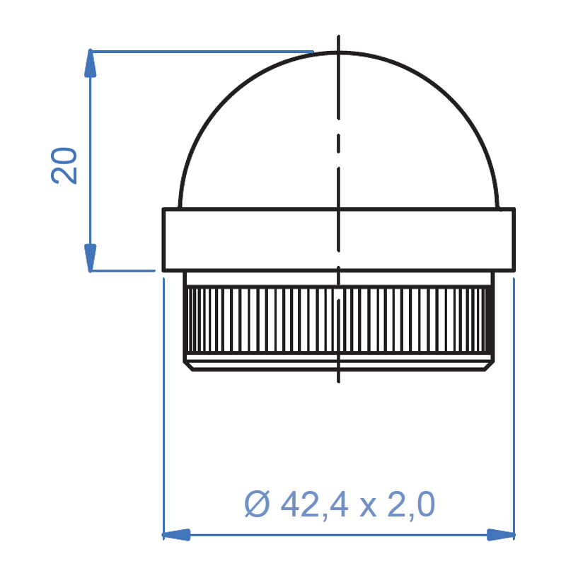 Inox® Semispherical End Caps