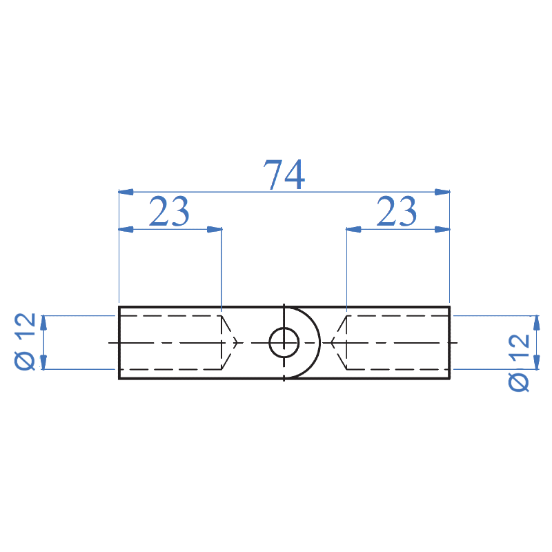 Inox® Pivotable Round Bar Connector