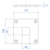 Inox Handrail System Flange