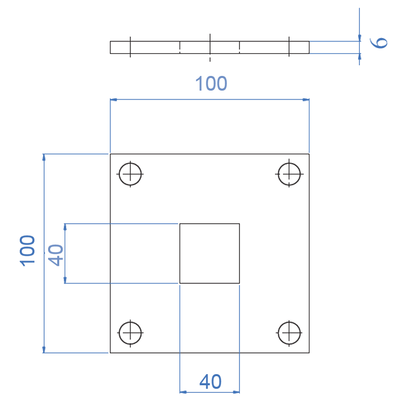 Inox Handrail System Flange