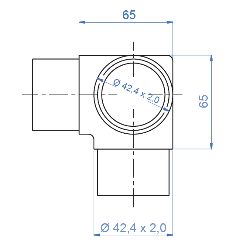 Inox® 3-Way Corner