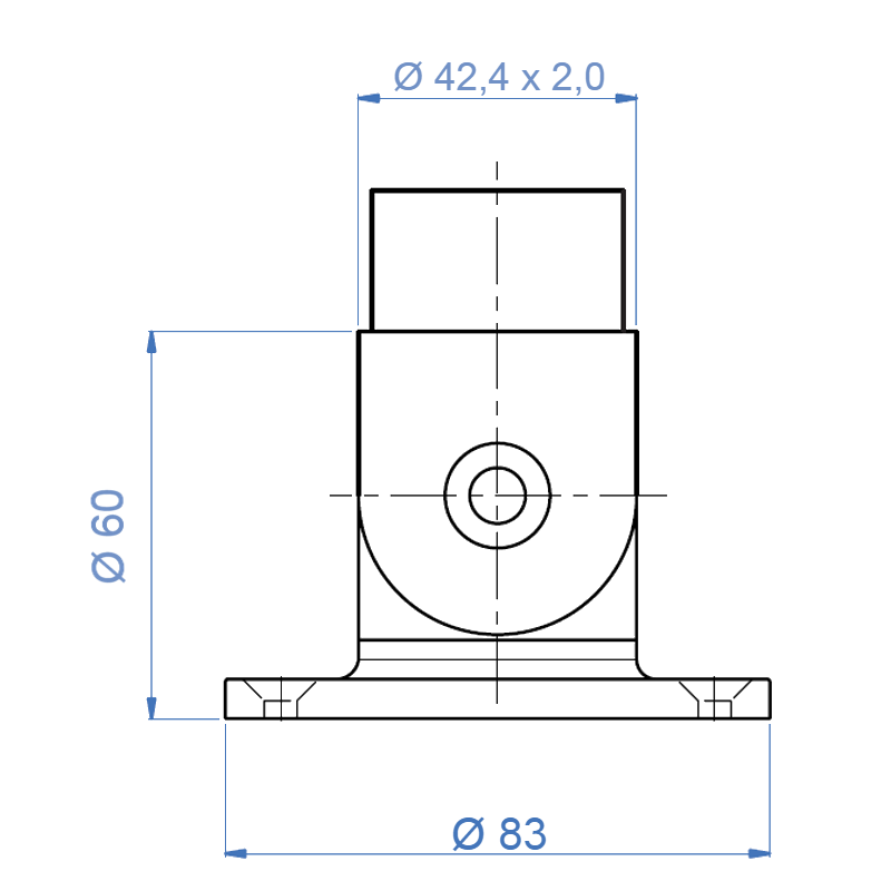 Inox® Pivotable Anchor Flange