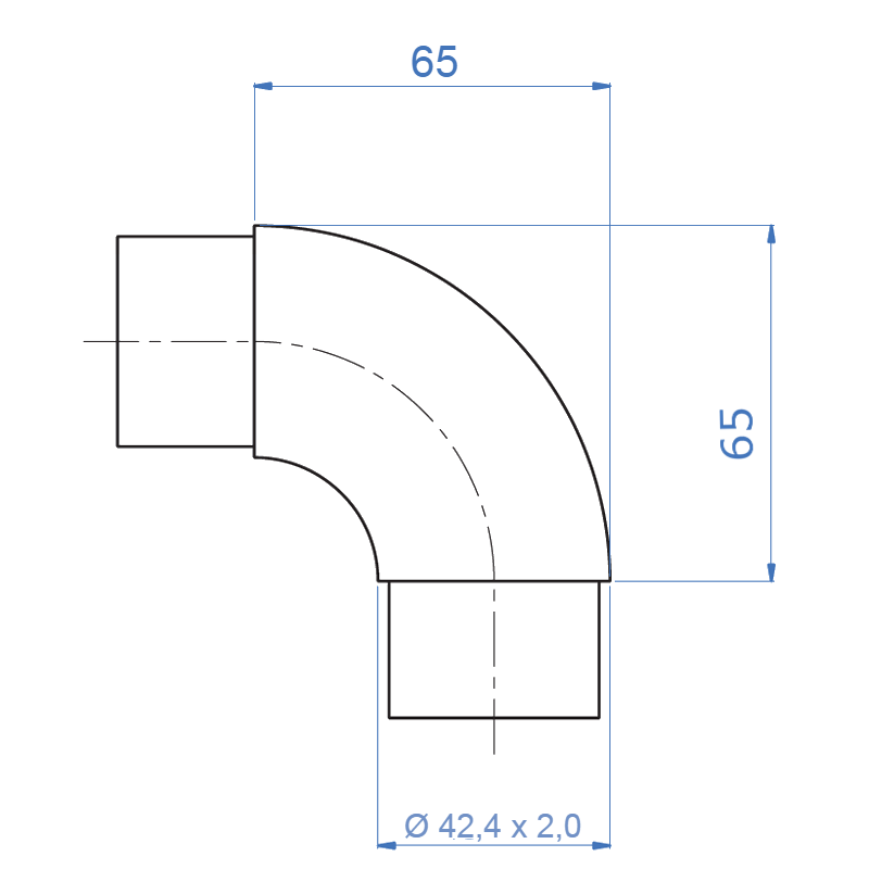Inox® 90° Round Elbow