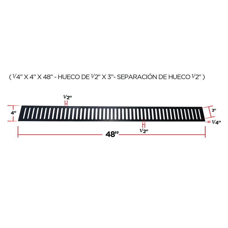 Black Steel Drain Grate