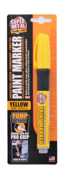 Super MET-AL Oil-Base Yellow Marker