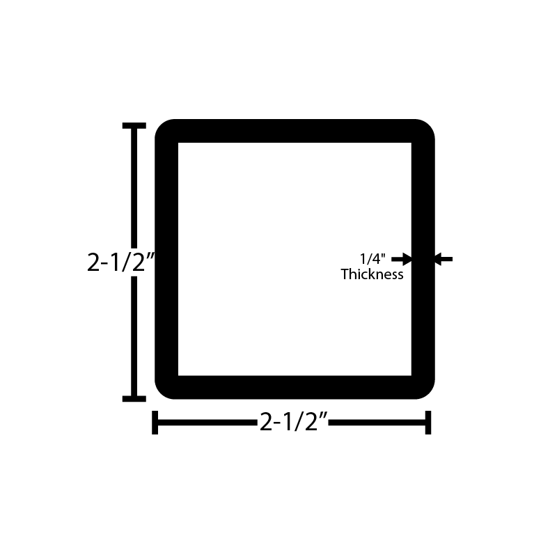 Black Steel Square Tube
