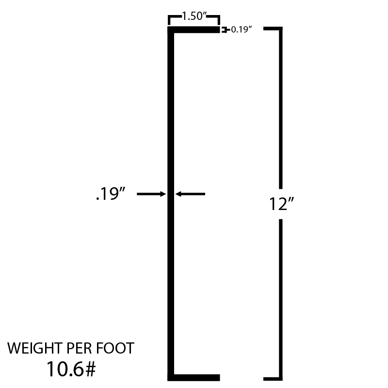 Black Steel C-Channel