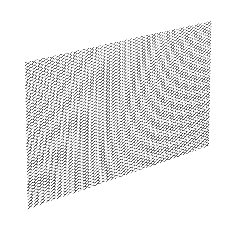 Black Steel Expanded Metal 11119