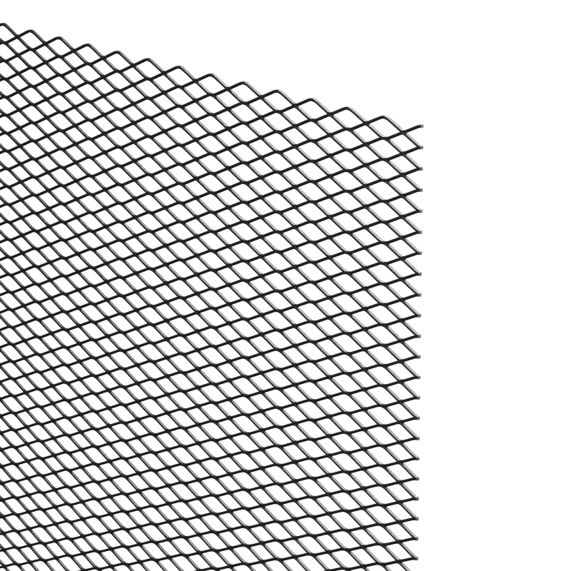 Black Steel Expanded Metal 11119