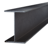 Black Steel Wide Flange Beam