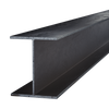 Black Steel Wide Flange Beam