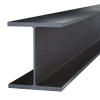 Black Steel Wide Flange Beam