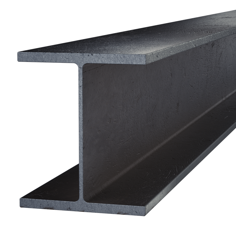 Black Steel Wide Flange Beam