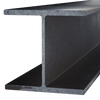 Black Steel Wide Flange Beam