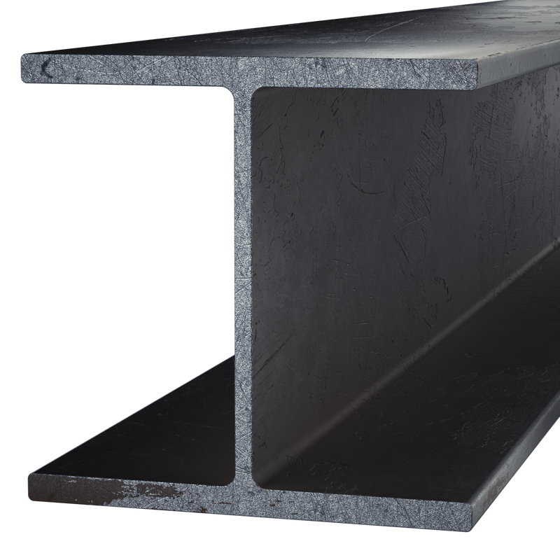 Black Steel Wide Flange Beam