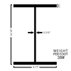 Black Steel Wide Flange Beam
