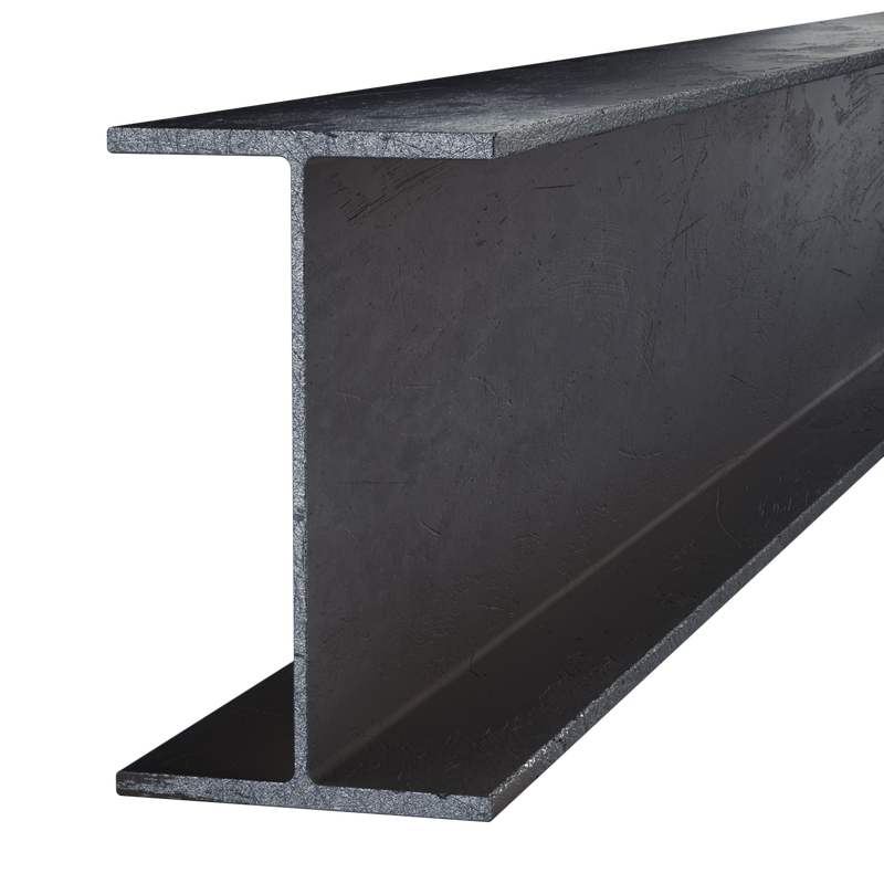 Black Steel Wide Flange Beam
