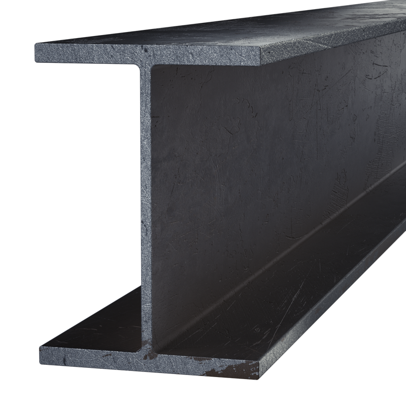 Black Steel Wide Flange Beam