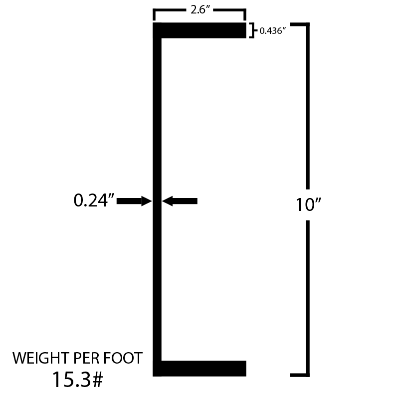 Black Steel C-Channel