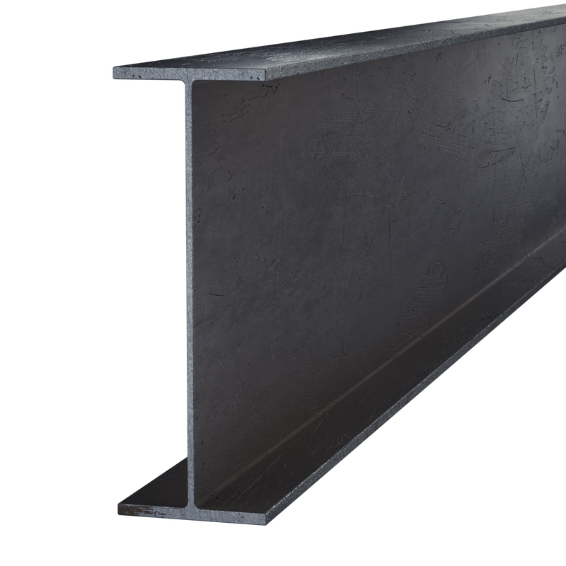Black Steel Wide Flange Beam