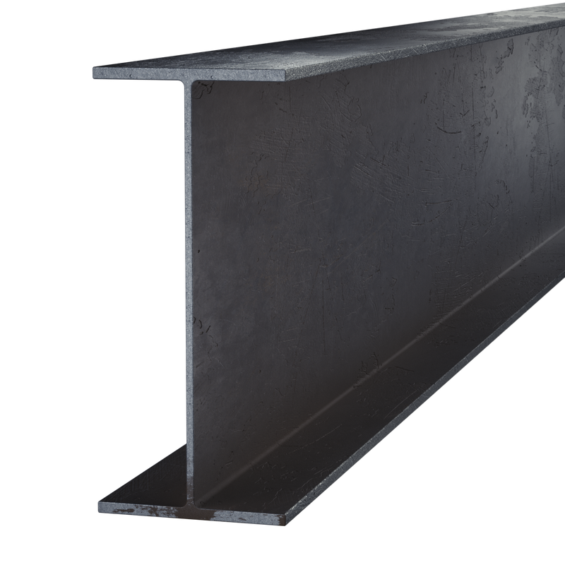 Black Steel Wide Flange Beam