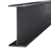 Black Steel Wide Flange Beam