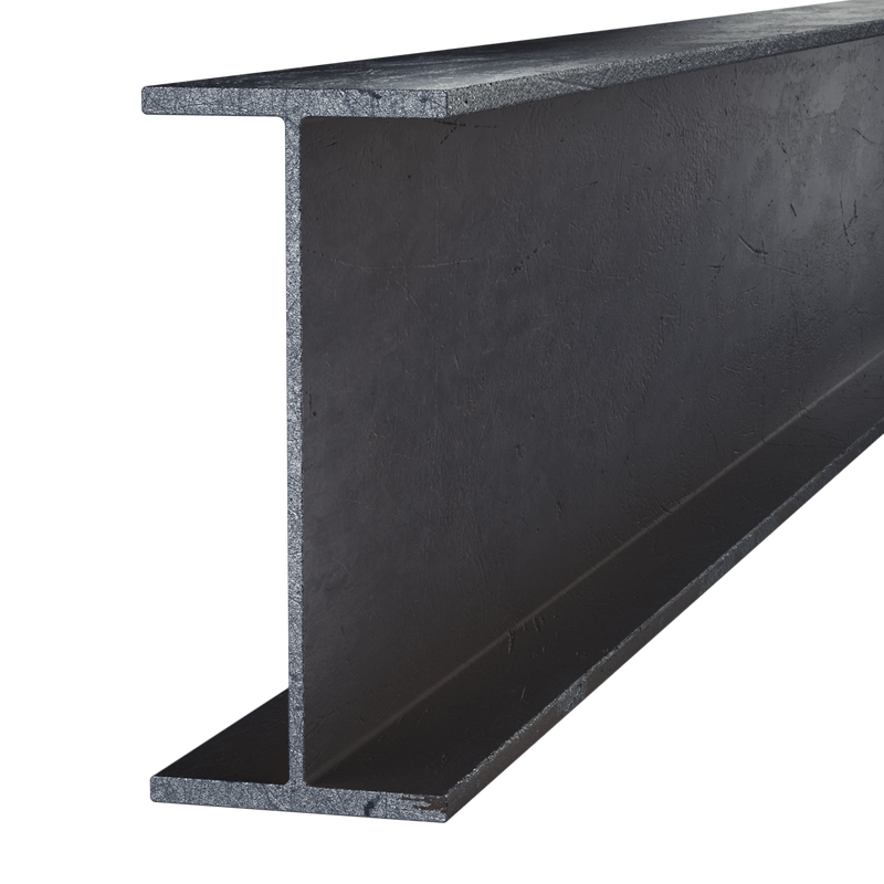 Black Steel Wide Flange Beam