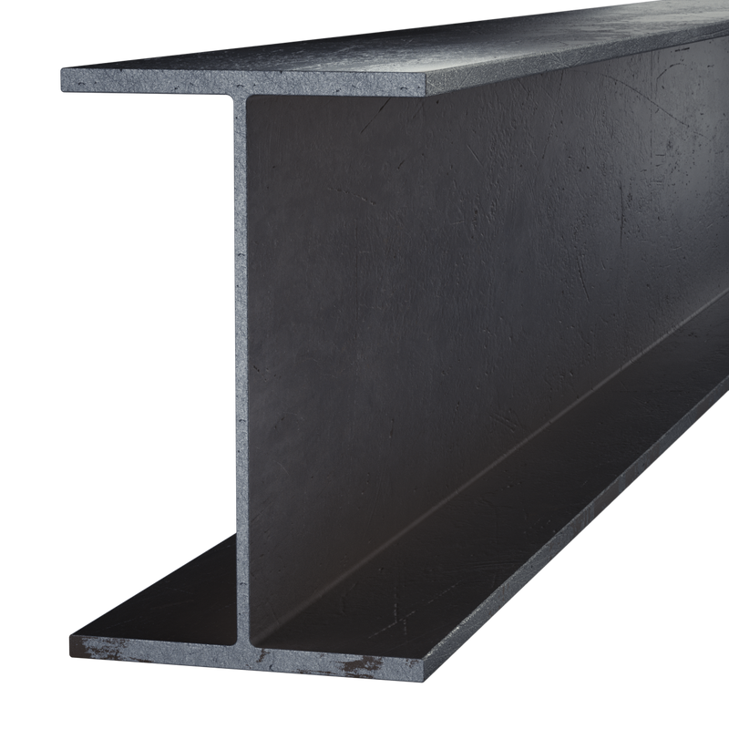 Black Steel Wide Flange Beam