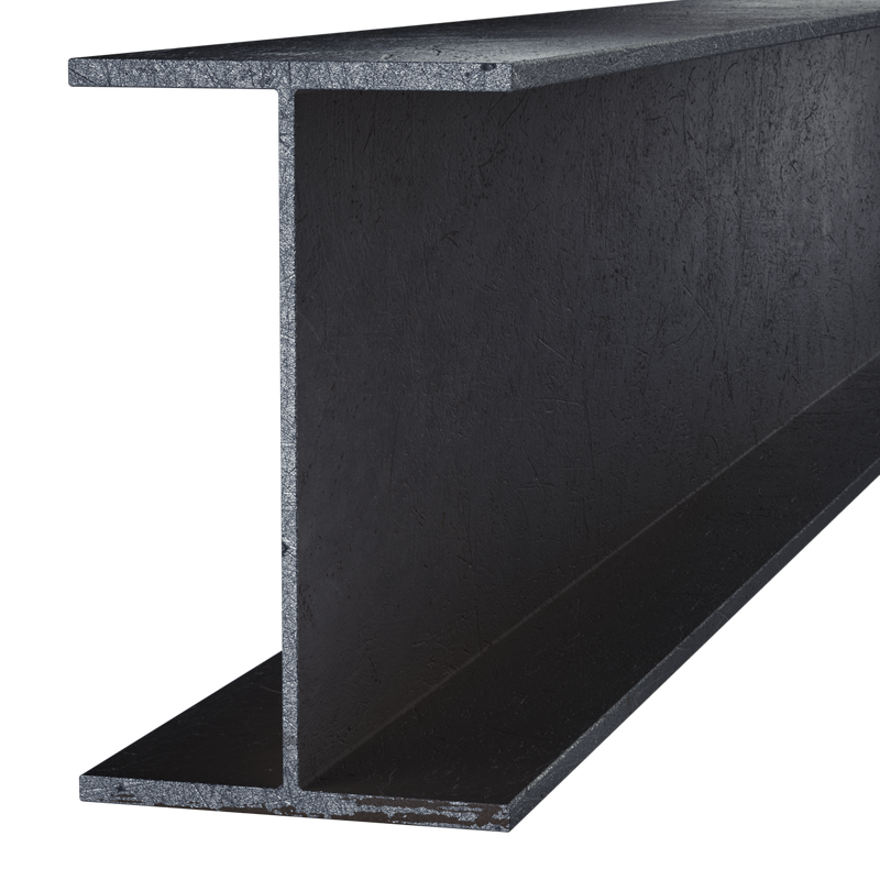 Black Steel Wide Flange Beam