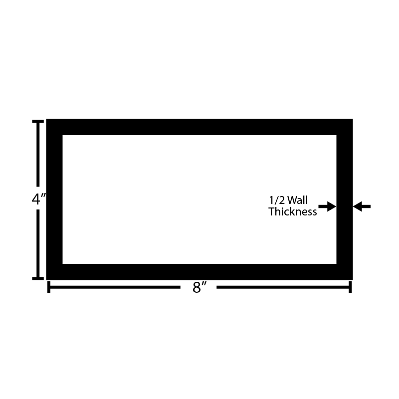 Black Steel Rectangular Tube