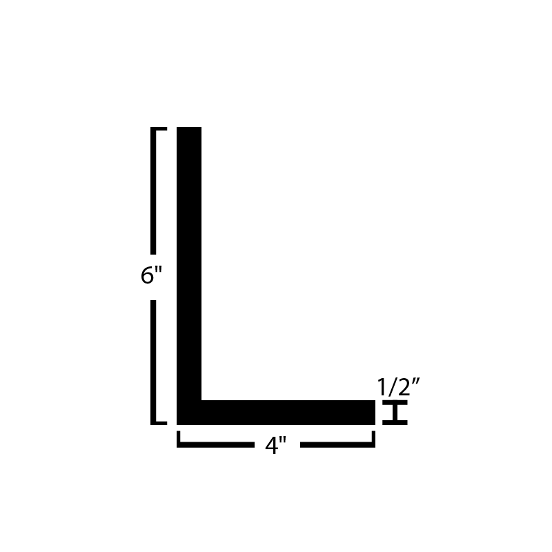 Black Steel Angle