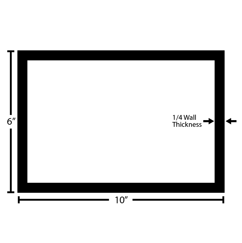 Black Steel Rectangular Tube
