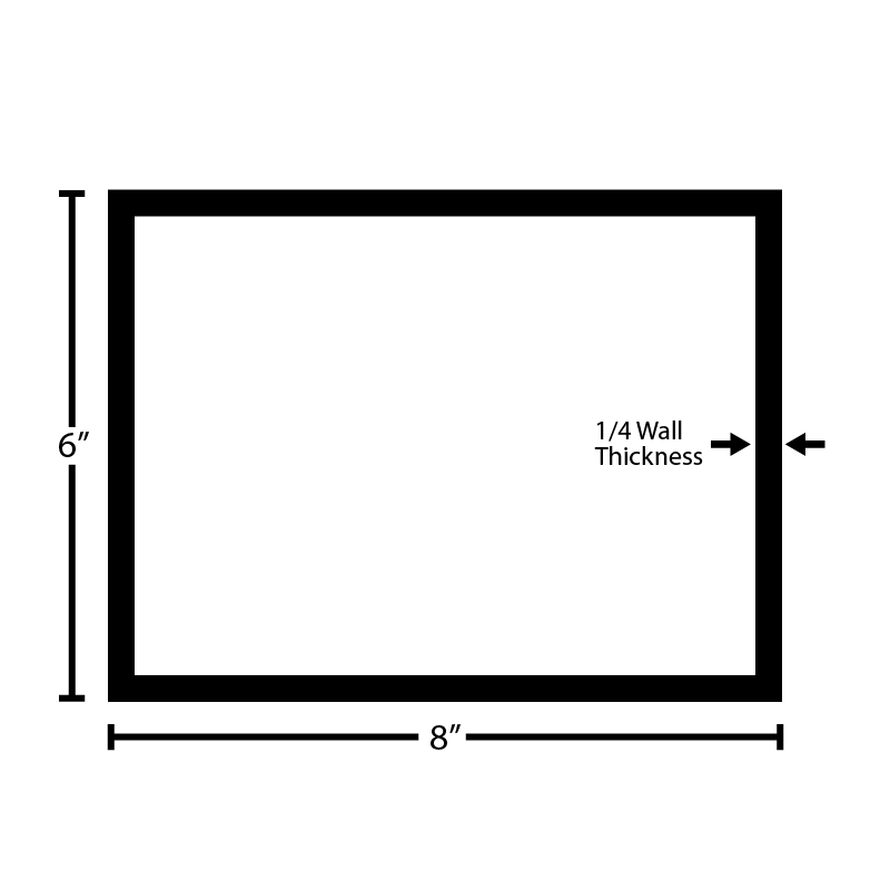 Black Steel Rectangular Tube