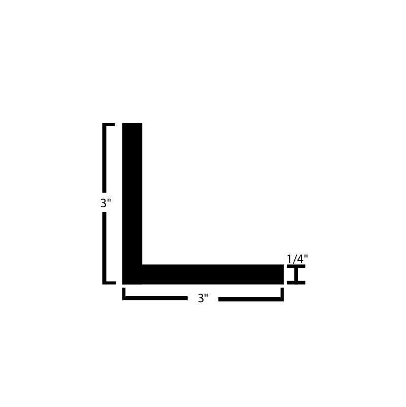 Black Steel Angle