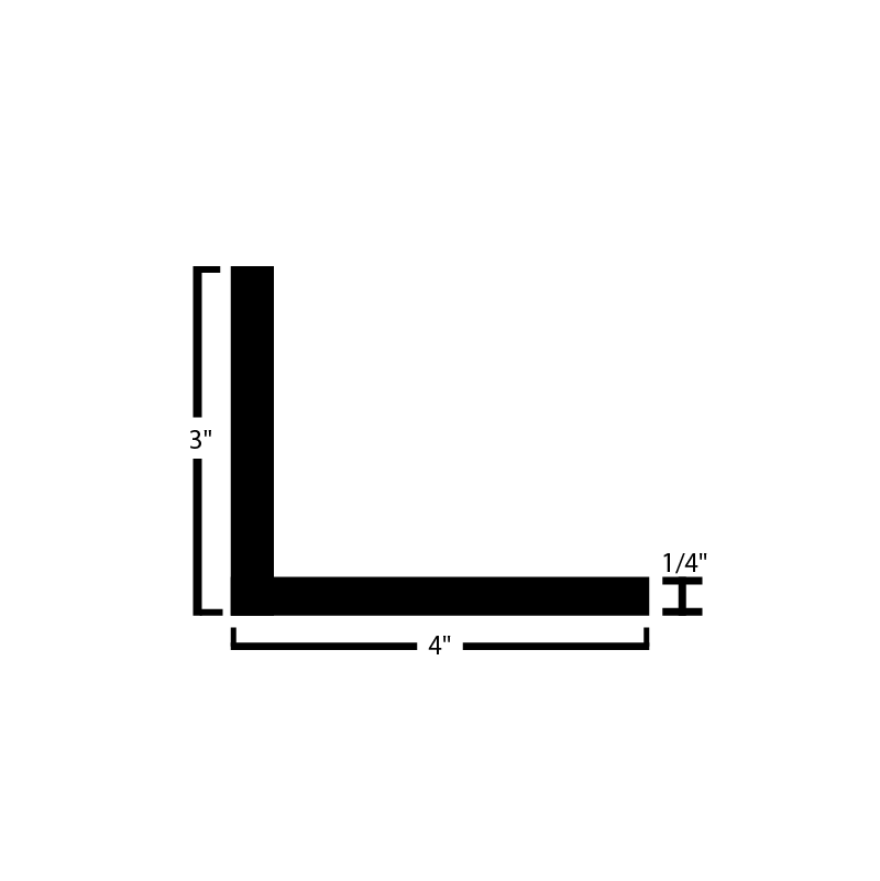 Black Steel Angle