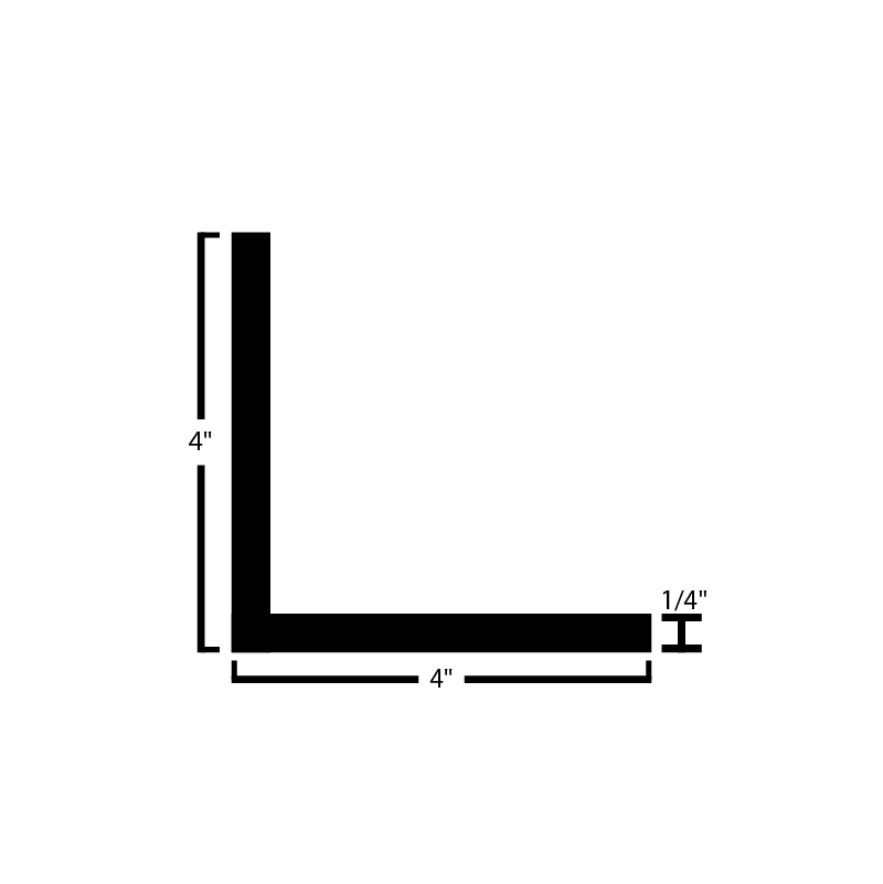 Black Steel Angle