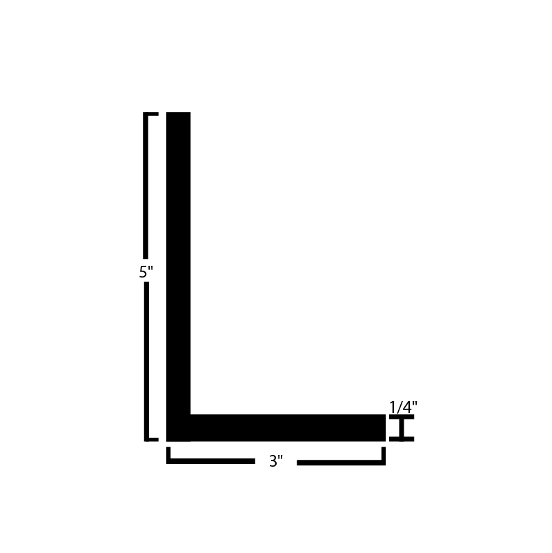 Black Steel Angle